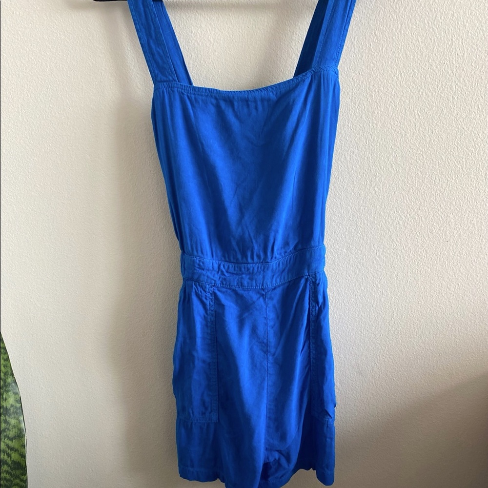ZARA blue shorts romper